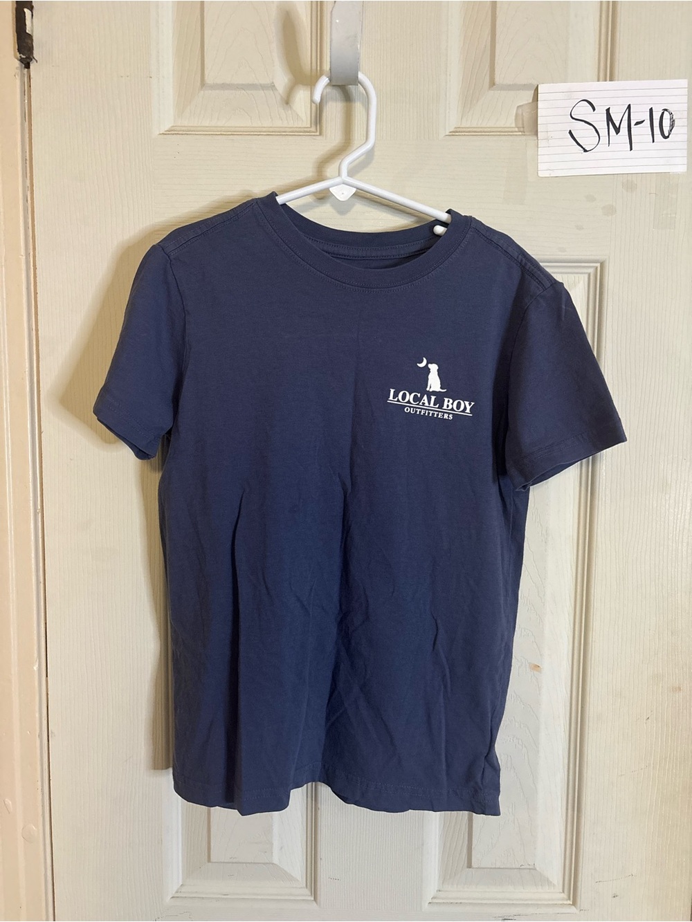 Local boy Navy Logo Crewneck T-Shirt